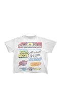 Delighted Authority White Graphic Tee !!
