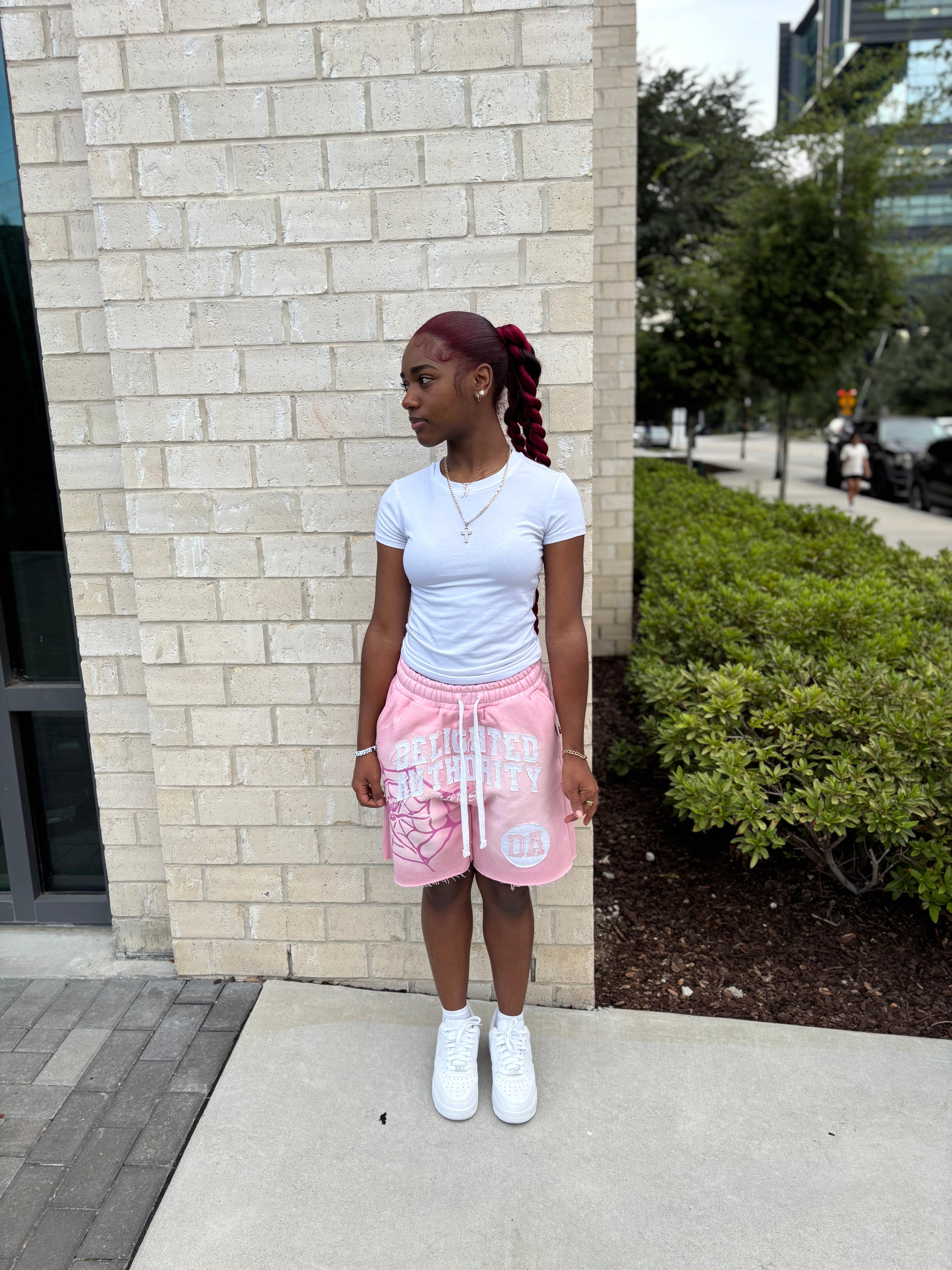 Pink Spider Shorts