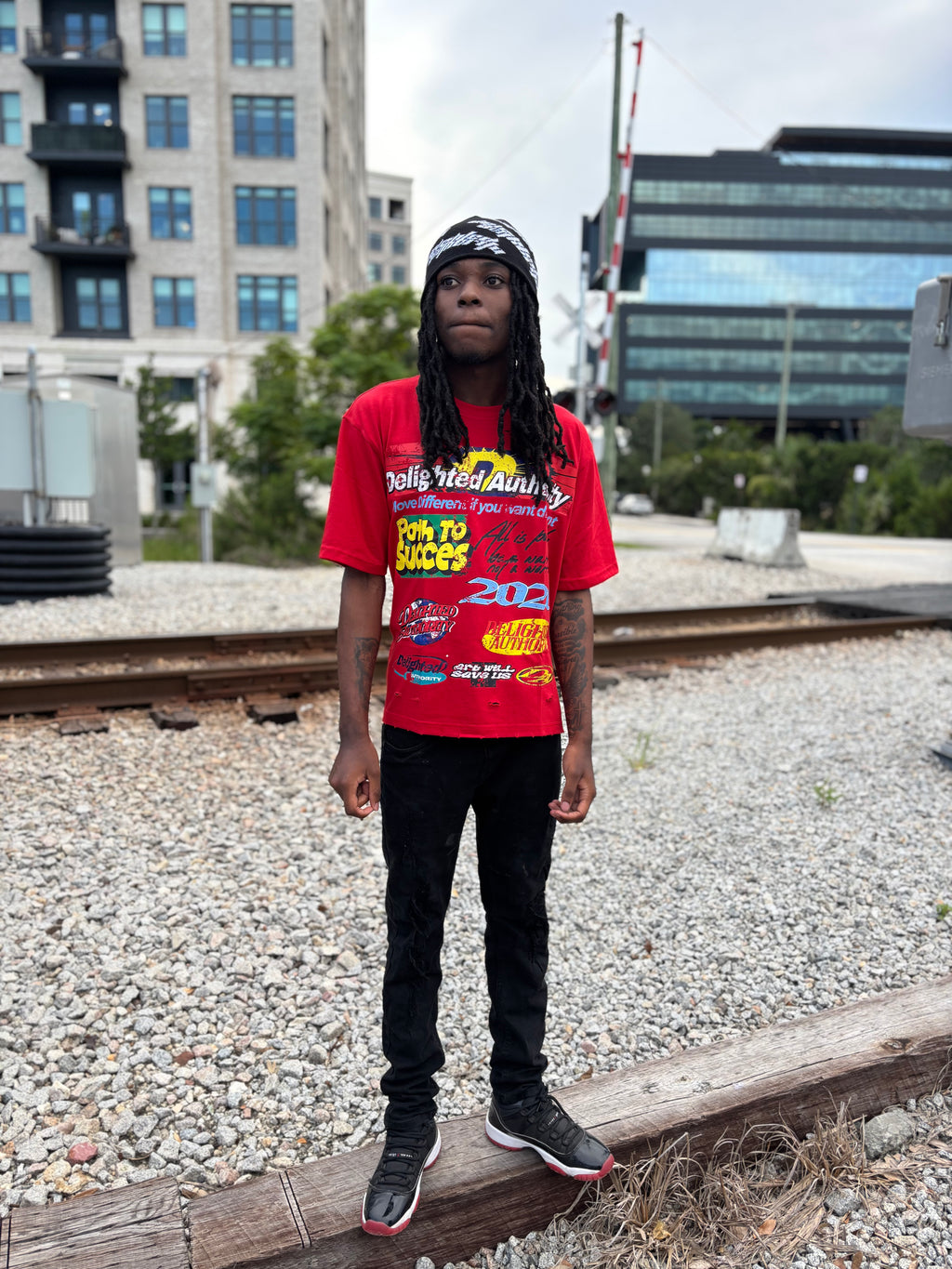 Delighted Authority Red Graphic Tee