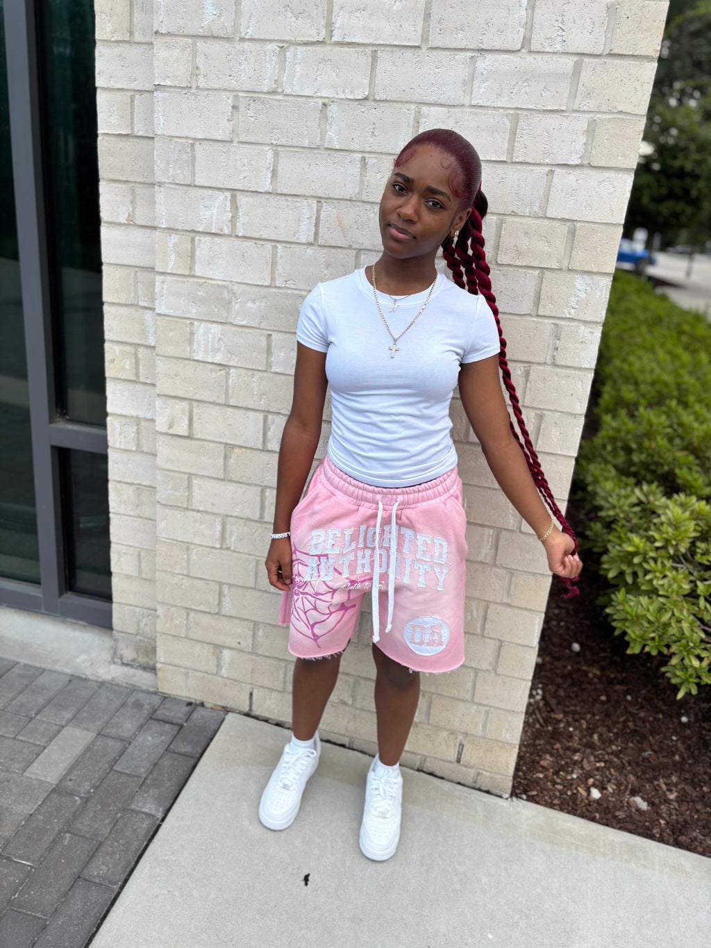 Pink Spider Shorts