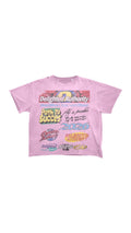 Delighted Authority Pink Graphic Tee