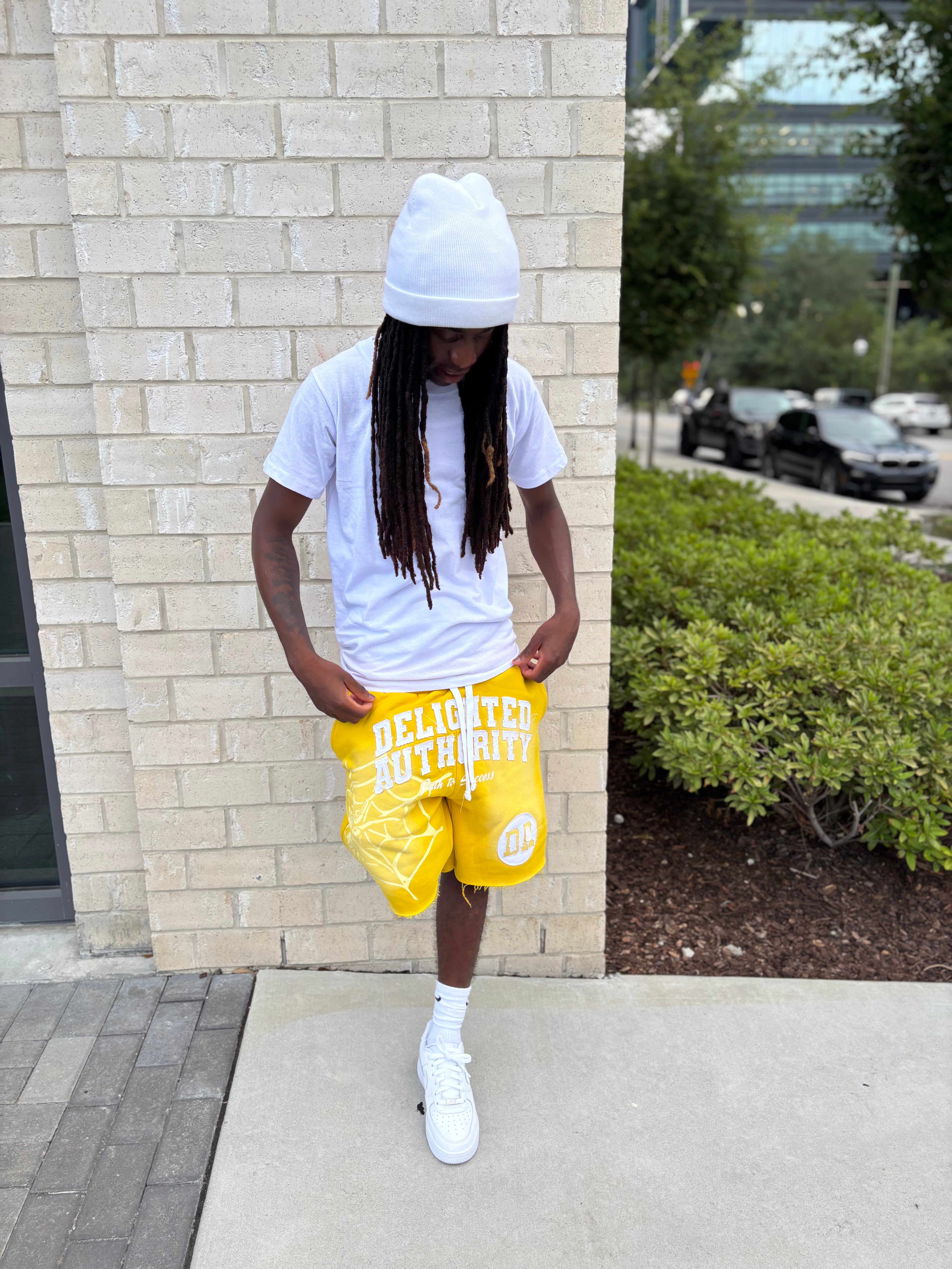 Yellow Spider Shorts