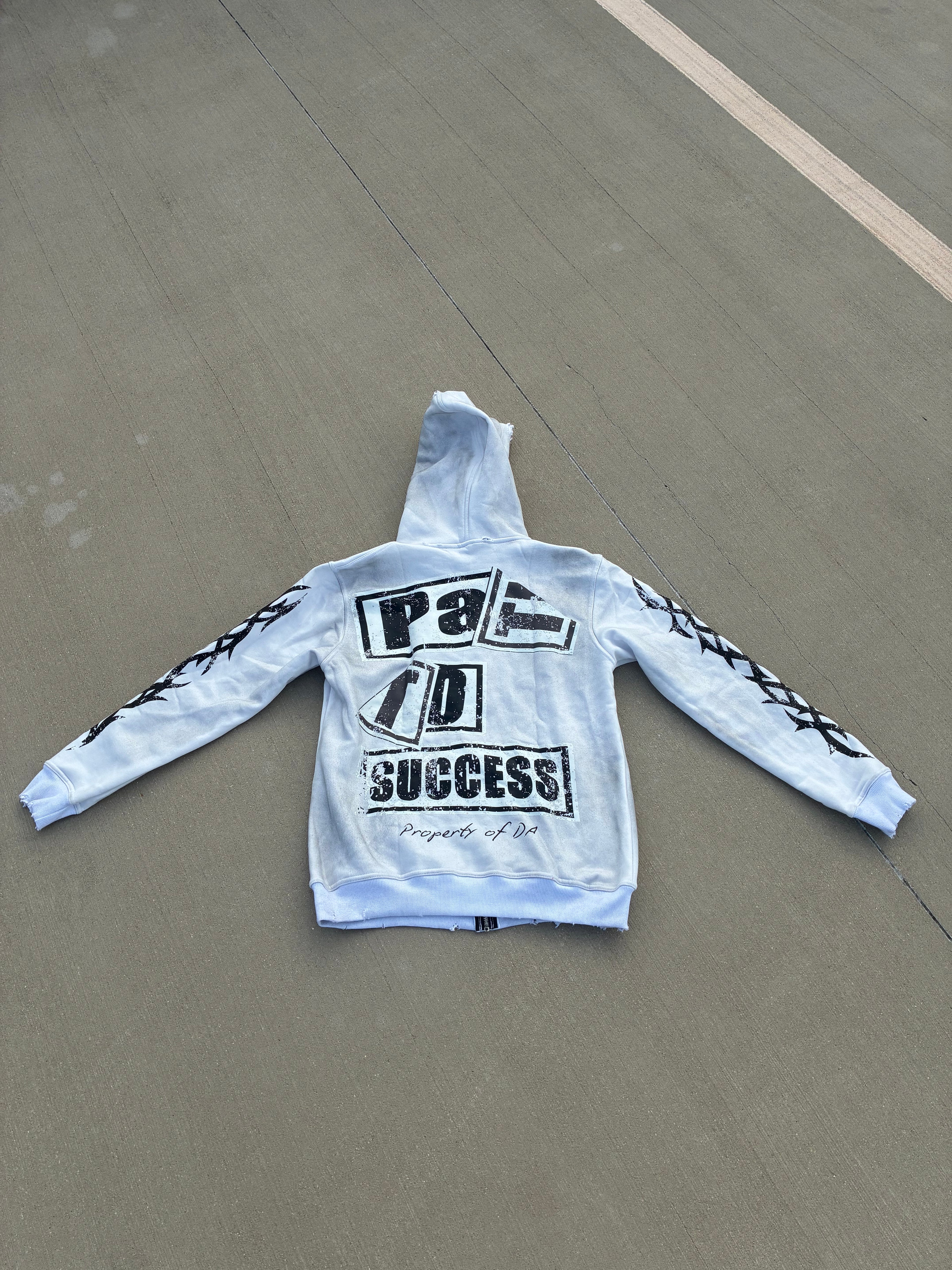 White Property of Zip Up Jacket