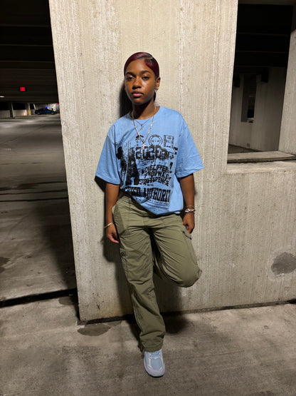 Blue DA Graffiti Tee