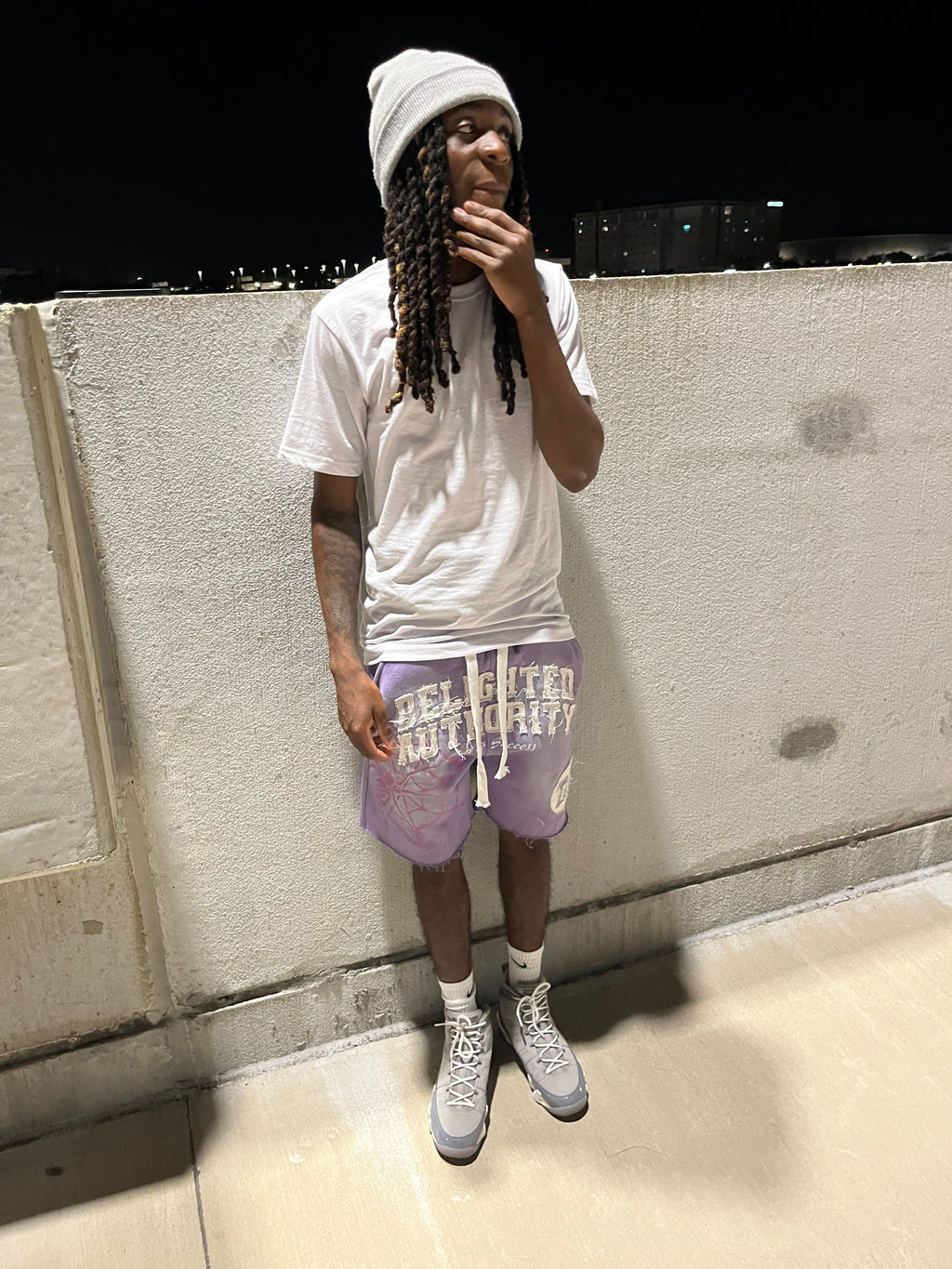 Purple Spider Shorts