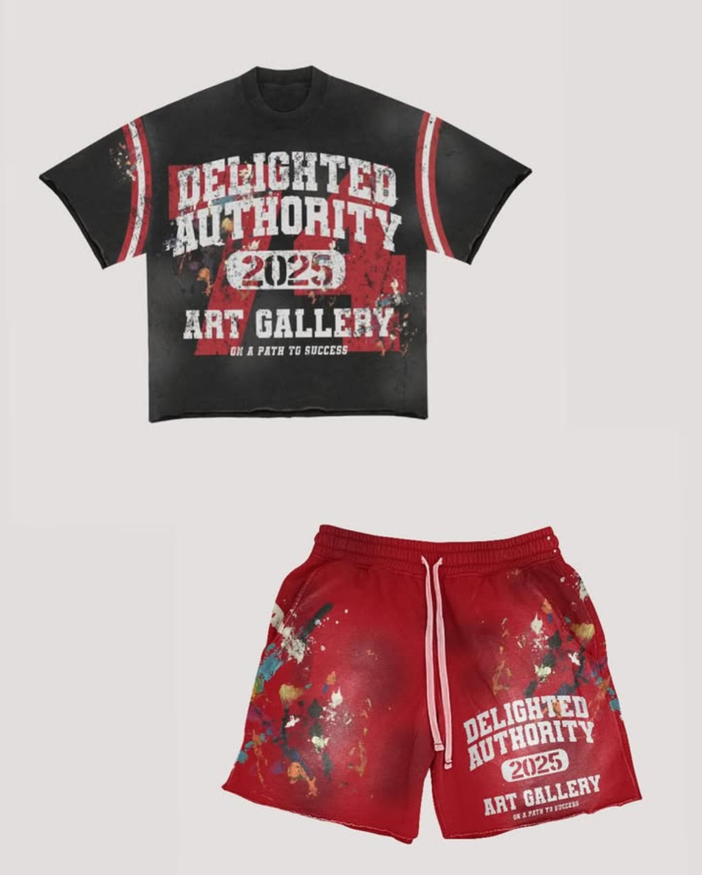 Black and Red Art Gallery Set