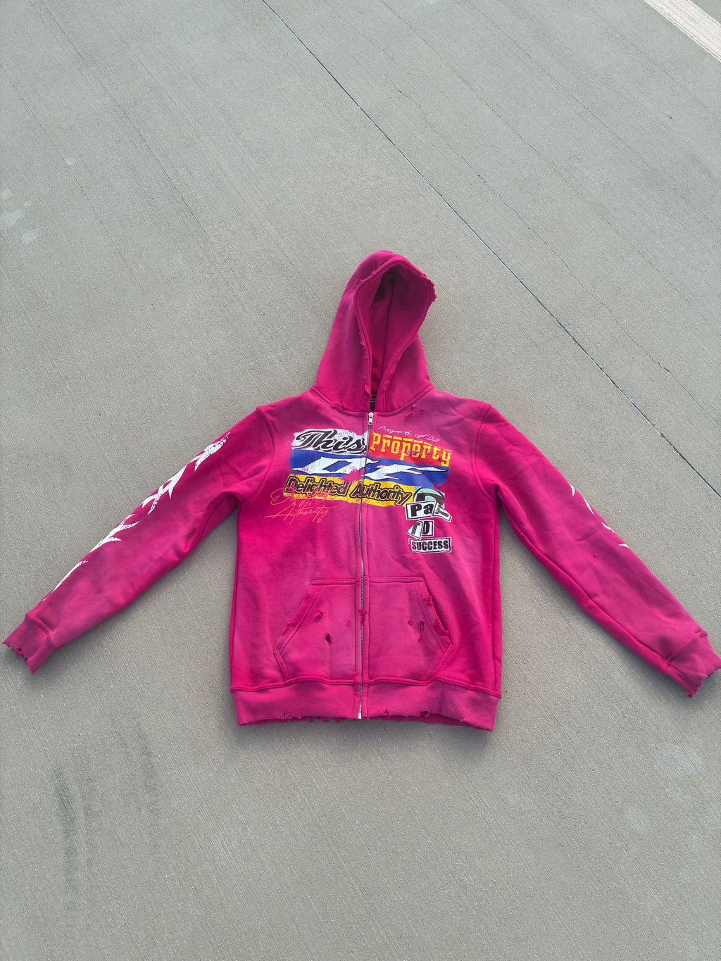 Pink Property of Zip Up Jacket