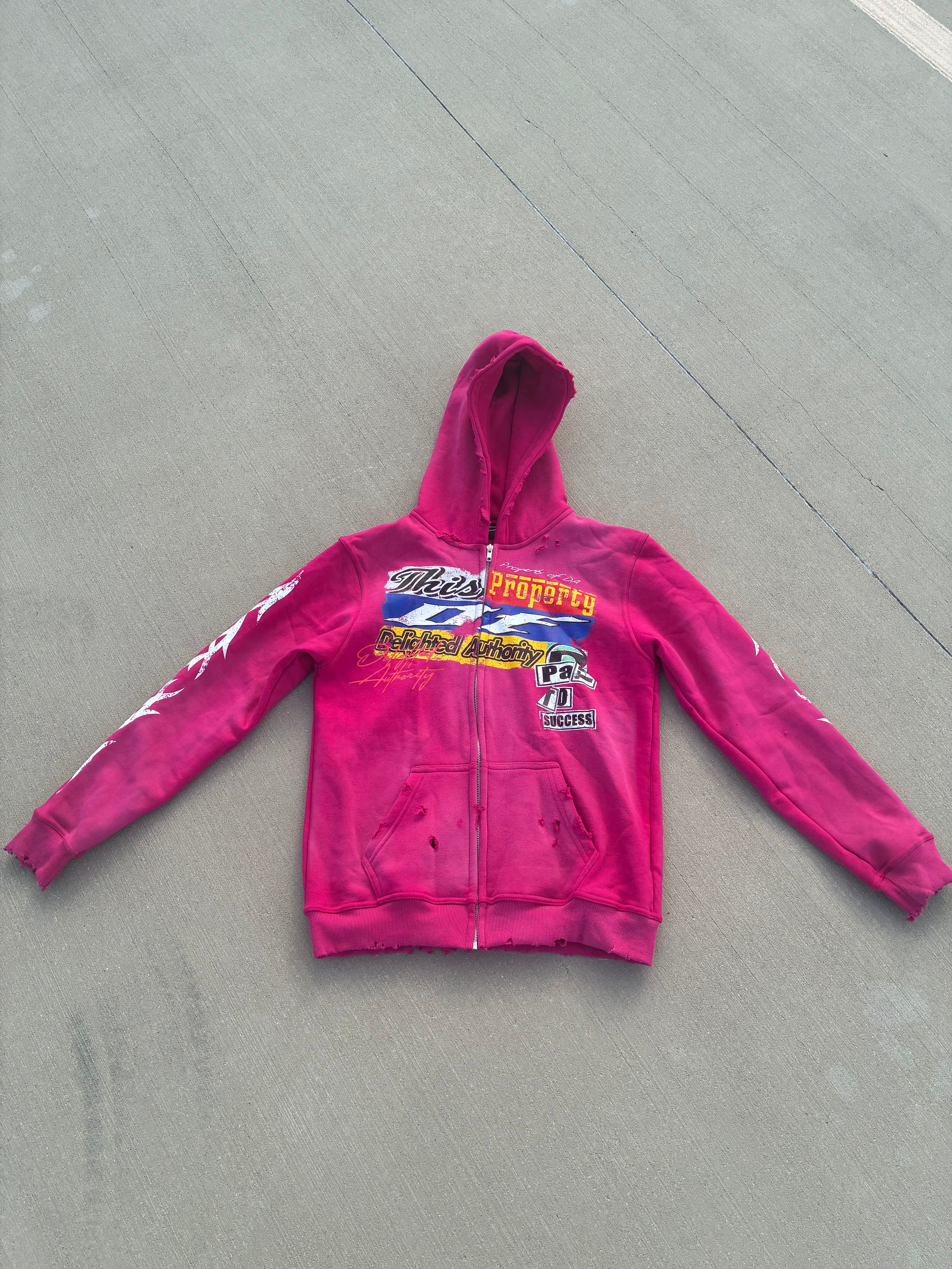 Pink Property of Zip Up Jacket