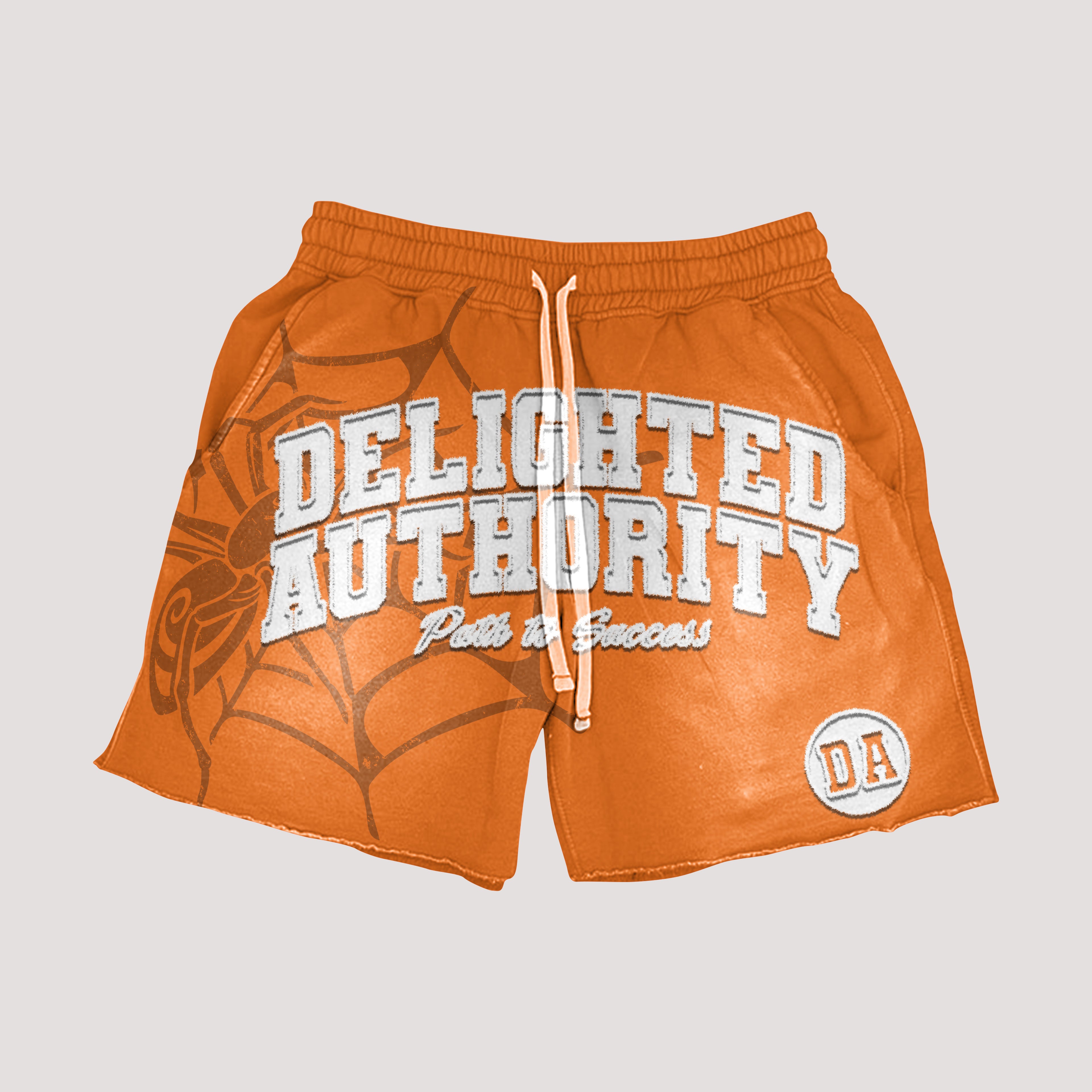 Orange Spider Shorts