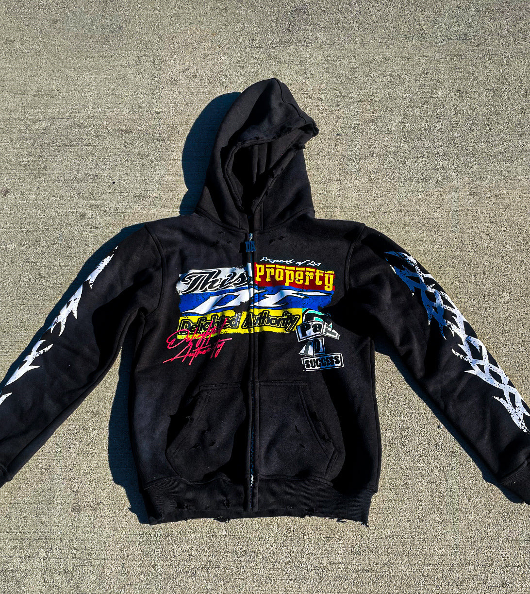 Black Property of Zip Up Jacket